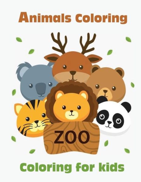 Cover for Satapol Ceo · Animals coloring for kids (Taschenbuch) (2020)