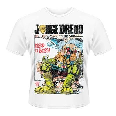 Cover for Judge Dredd · Dredd is Boss White (T-shirt) [size XXL] (2013)