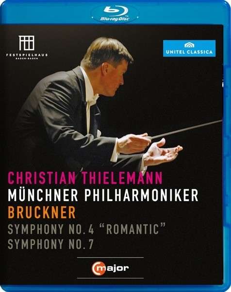 Cover for Thielemann / Munich Phil · Bruckner: Symphonies Nos 4 / 7 (Blu-Ray) (2013)