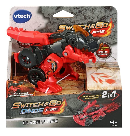 Cover for VTech · VTech Switch &amp; Go Dino - Fire Blaze de T-Rex (Legetøj)