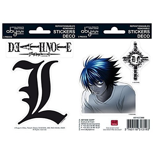 Cover for Death Note · Death Note - L (Stickers 16X11Cm 2 Planches) (Leketøy) (2019)