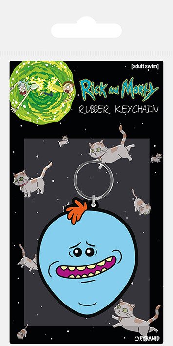 RICK & MORTY - Rubber Keyring - Mr. Meeseeks - Rick and Morty - Merchandise - PYRAMID - 5050293387239 - 7. februar 2019