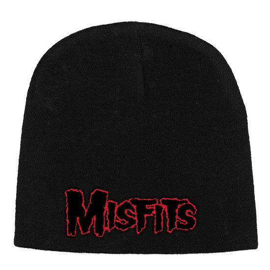 Cover for Misfits · Misfits Unisex Beanie Hat: Red Logo (CLOTHES) [Black - Unisex edition]