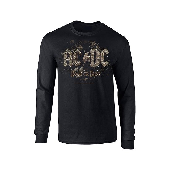 Cover for AC/DC · Ac/Dc: Rock Or Bust (Maglia Manica Lunga Unisex Tg. L) (Trøje) [size L] [Black edition] (2020)