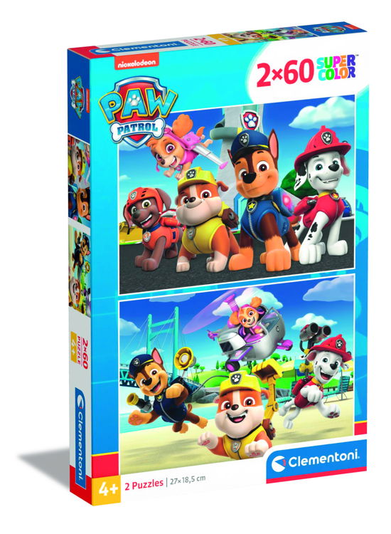 Cover for Clementoni · Puslespil Paw Patrol, 2x60 brikker (Jigsaw Puzzle) (2023)