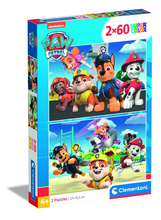 Cover for Clementoni · Puslespil Paw Patrol, 2x60 brikker (Pussel) (2023)