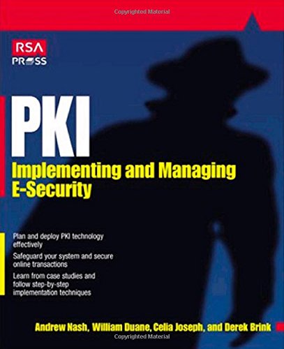 Cover for Celia Joseph · Pki: Implementing &amp; Managing E-security (Paperback Book) (2001)