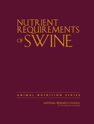 Cover for National Research Council · Nutrient Requirements of Swine (Gebundenes Buch) [11 Revised edition] (2012)
