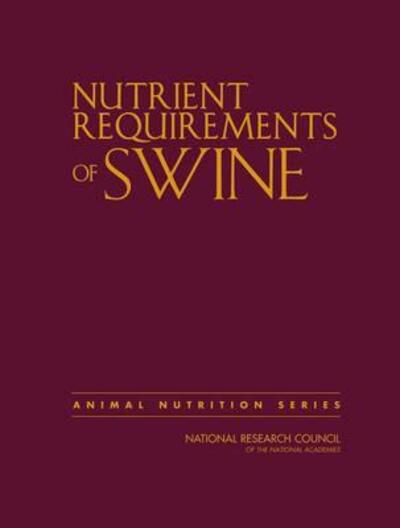 Cover for National Research Council · Nutrient Requirements of Swine (Inbunden Bok) [11 Revised edition] (2012)