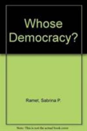 Cover for Sabrina P. Ramet · Whose Democracy?: Nationalism, Religion, and the Doctrine of Collective Rights in Post-1989 Eastern Europe (Hardcover Book) (1997)