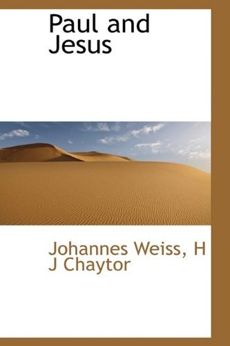 Cover for H J Chaytor · Paul and Jesus (Hardcover Book) (2009)