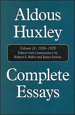 Cover for Aldous Huxley · Complete Essays: Aldous Huxley, 1926-1930 (Hardcover Book) (2000)