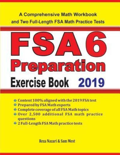 Cover for Reza Nazari · FSA 6 Math Preparation Exercise Book (Paperback Book) (2019)