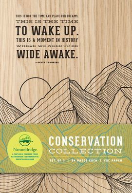Cover for Insight Editions · Conservation Sewn Notebook Collection (Set of 3): Large (Notebook With Quotes, Hiking Journal, Camping Journal - Conservation Series (Pocketbok) (2021)