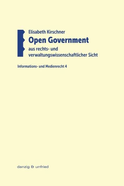 Cover for Kirschner · Open Government aus rechts- u (Book) (2016)