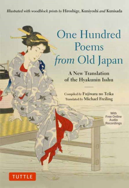 Cover for One Hundred Poems from Old Japan: A New Translation of the Hyakunin Isshu [With Free Online Audio Recordings] (Hardcover bog) (2025)