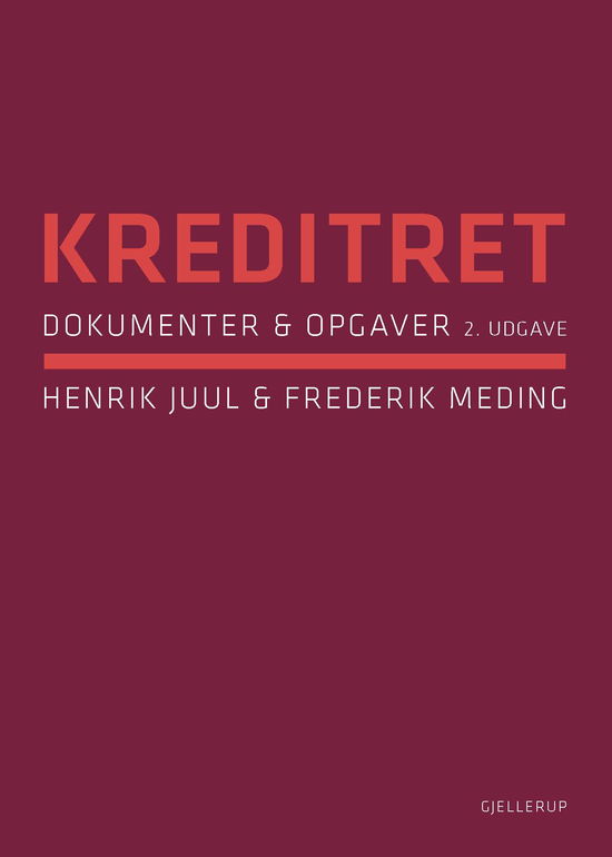 Cover for Henrik Juul og Frederik Meding · Kreditret (Sewn Spine Book) [2nd edition] (2012)