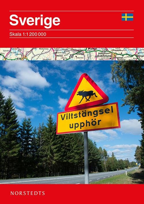 Cover for Norstedts · Sverige : skala 1:1 200 000 (Hardcover Book) (2016)