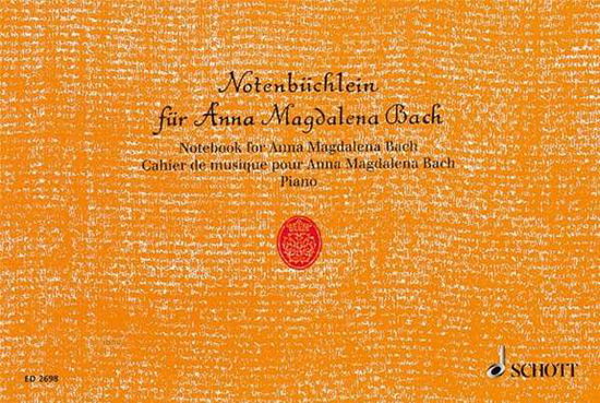 Cover for Bach · Notebook for Anna Magdalena Bach: Piano. (Sheet music) (1986)