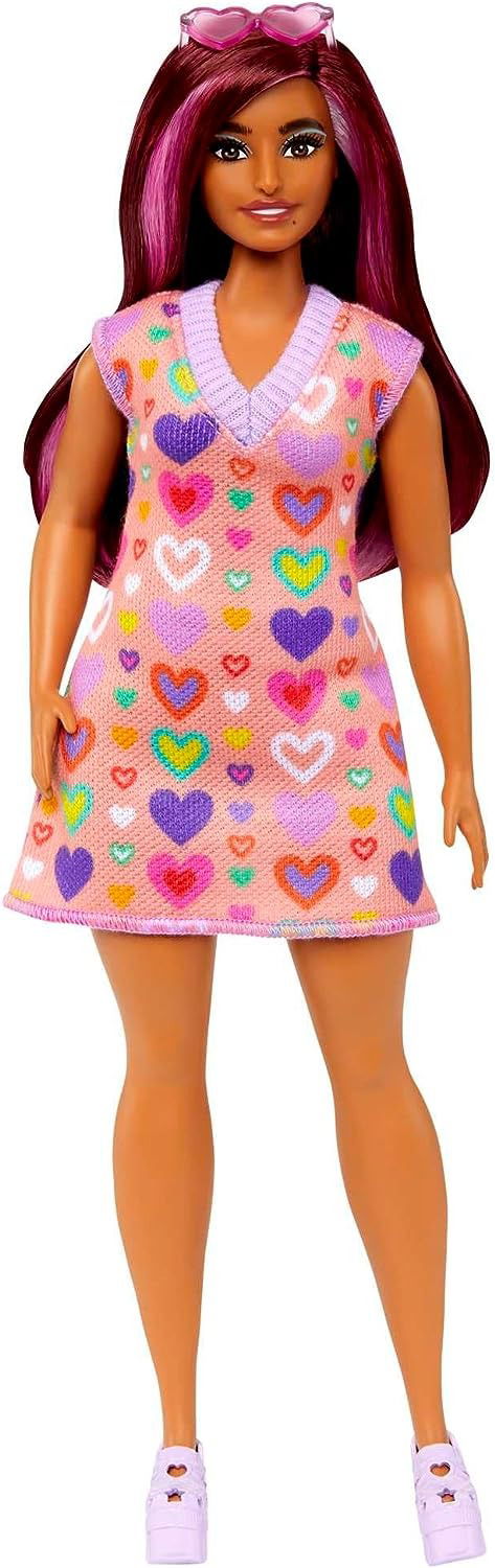 Cover for Barbie  Fashion Doll  HeartPrint Sweater Dress Toys (MERCH)