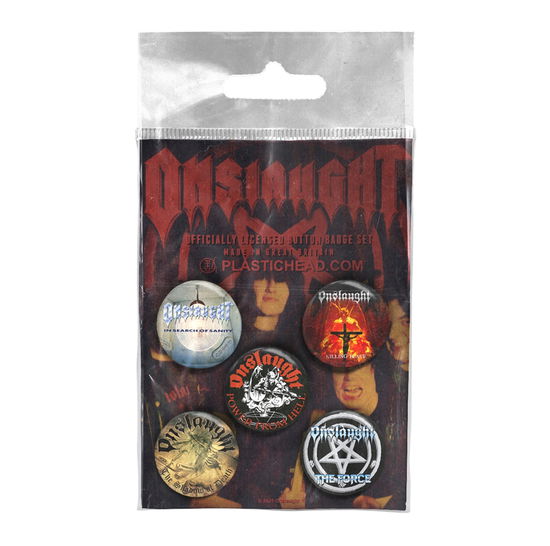 Onslaught Button Badge Set - Onslaught - Gadżety - PHM - 0803341562240 - 11 lutego 2022