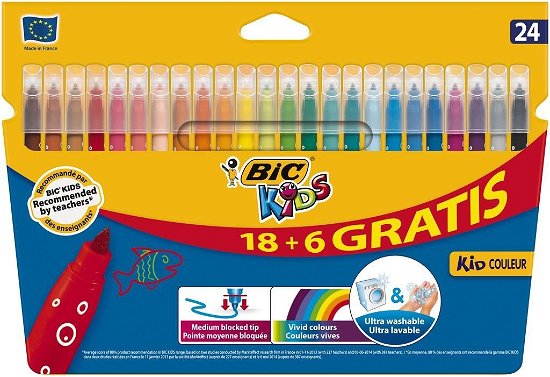 BIC Kids Kid Couleur 18 + 6st gratis - Bic - Produtos - Bic - 3270220103240 - 