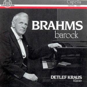 Cover for Brahms / Kraus,detlef · Variations (CD) (1991)