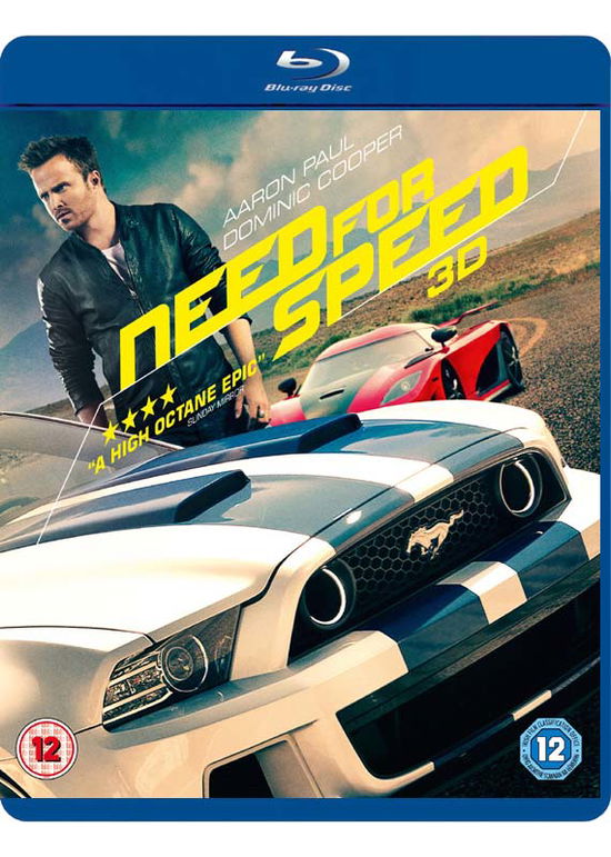 Cover for Need for Speed (Blu-ray 3D) · Need For Speed 3D+2D (Blu-Ray) (2014)