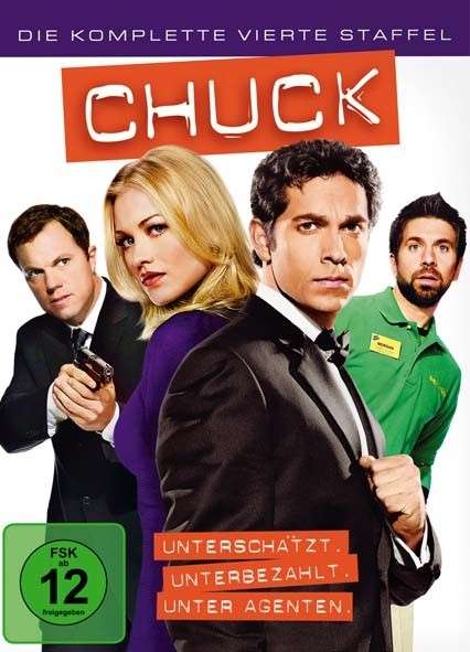 Cover for Zachary Levi- Yvonne Strahovski- Joshua Gomez · Chuck.04,Kompl.Staff,5DVD.1000287355 (Book) (2012)