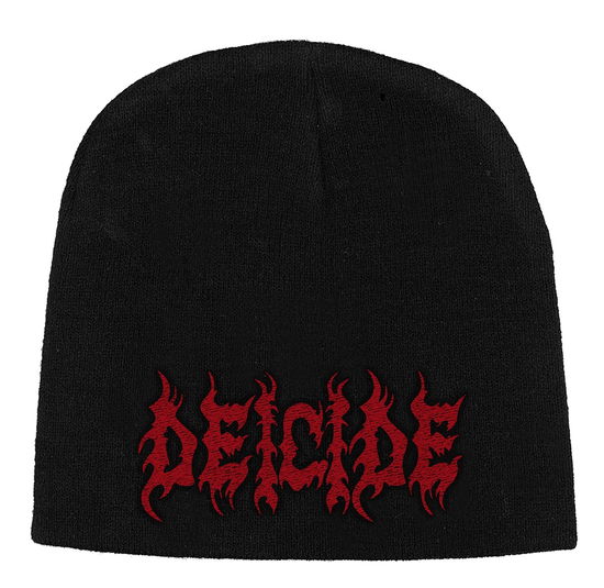 Cover for Deicide · Deicide Unisex Beanie Hat: Logo (CLOTHES) [Black - Unisex edition] (2019)