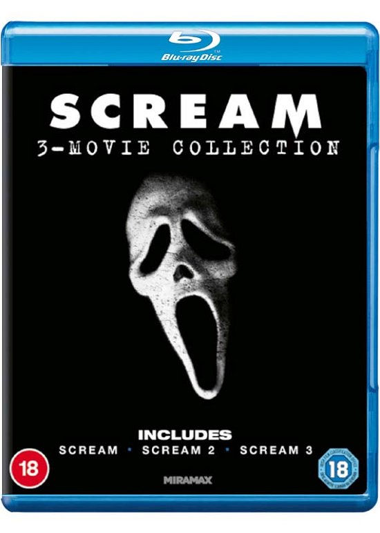 Cover for Scream 3-movie Collection · Scream Trilogy - Scream / Scream 2 / Scream 3 (Blu-ray) (2020)