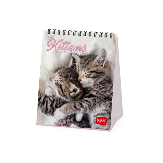 Desk Calendars - 2024 Desk Calendar - Kittens - 12x14.5 - Cats - Legami - Boeken - LEGAMI - 8052694000240 - 1 augustus 2023