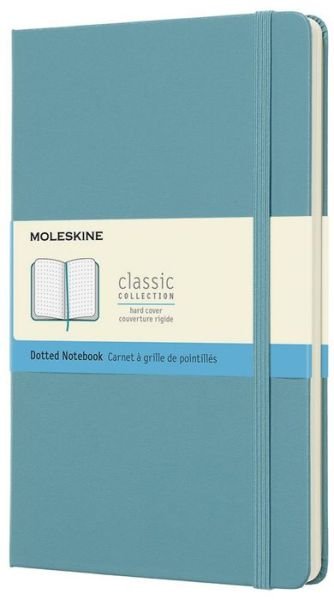 Cover for Moleskine · Moleskine Classic Notebook, Large, Dotted, Reef Blue, Hard Cover (5 X 8.25) (Hardcover Book) (2018)