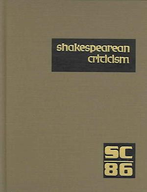 Cover for Michelle Lee · Sc Volume 86 Shakespearean Criticism: Criticism of William Shakespeare's Plays and Poetry, from the First Published Appraisals to Current Evaluations (Shakespearean Criticism (Gale Res)) (Hardcover Book) (2004)