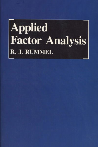 Cover for R.J. Rummel · Applied Factor Analysis (Hardcover Book) (1988)