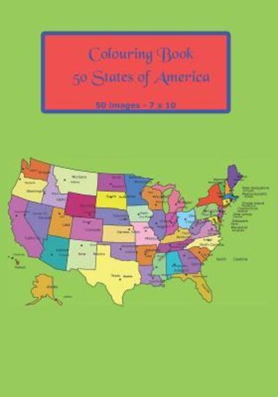 Cover for Ramped Up Colouring Books · 50 States of America Colouring Book : Mandala | 7 x 10 | 50 Images (Paperback Book) (2019)