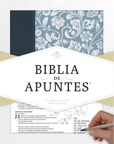 Cover for B&amp;H Espanol Editorial Staff · RVR 1960 Biblia de apuntes - Azul - Piel genuina y tela impresa (Hardcover Book) (2016)