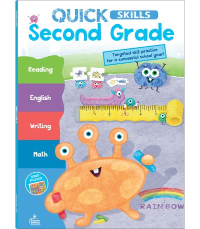 Quick Skills Second Grade Workbook - Carson Dellosa Education - Książki - Carson-Dellosa Publishing, LLC - 9781483868240 - 10 stycznia 2023