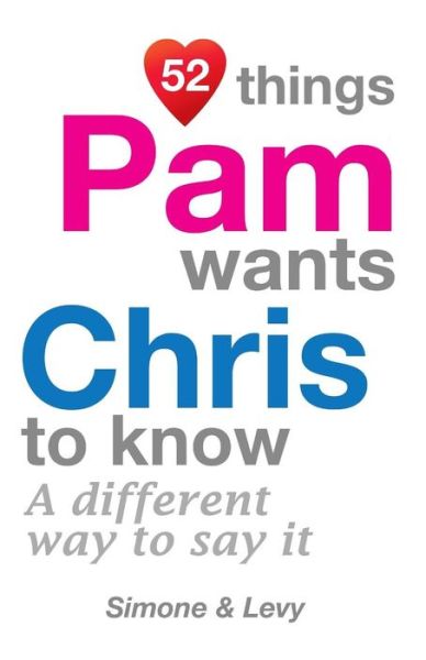 52 Things Pam Wants Chris To Know - Simone - Kirjat - Createspace Independent Publishing Platf - 9781511945240 - perjantai 31. lokakuuta 2014