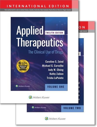 Cover for Zeind, Caroline S, PharmD · Applied Therapeutics: The Clinical Use of Drugs (Hardcover Book) [Twelfth, International edition] (2023)