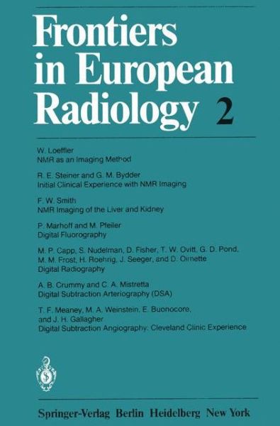 Cover for W Loeffler · Frontiers in European Radiology - Frontiers in European Radiology (Paperback Book) [Softcover reprint of the original 1st ed. 1982 edition] (2012)