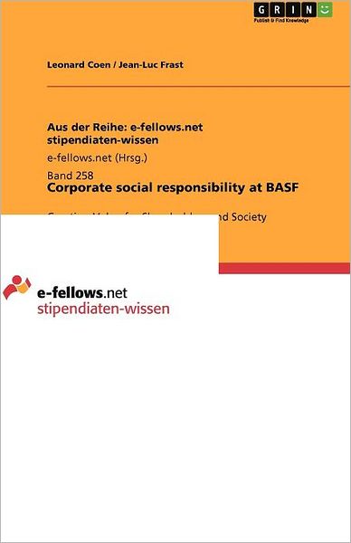 Cover for Coen · Corporate social responsibility at (Book) (2011)