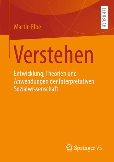 Cover for Martin Elbe · Verstehen (Book) (2022)