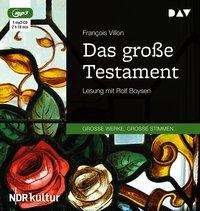 Villon:das GroÃŸe Testament,mp3-cd - François Villon - Muziek - Der Audio Verlag - 9783742402240 - 