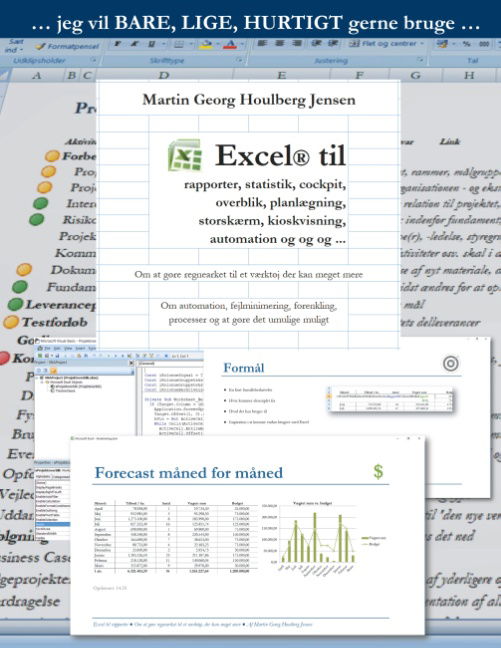 Cover for Martin Jensen; Martin Georg Houlberg Jensen; Martin Jensen; Martin Jensen; Martin Jensen · Excel til rapporter jeg vil BARE (Paperback Book) [1st edition] (2017)