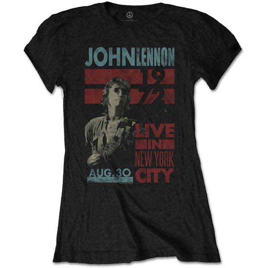 Cover for John Lennon · John Lennon Ladies T-Shirt: Live In New York City (T-shirt)