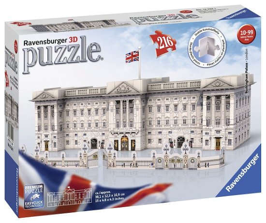 Puzzel Buckingham Palace Londen 3d: 216 stukjes (125241) - Ravensburger - Koopwaar - Ravensburger - 4005556125241 - 26 februari 2019