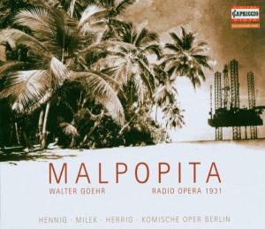 Cover for Wang,Jin / Komische Oper Berlin · GOEHR: Malpopita (Ga,Deu) *s* (CD) (2005)