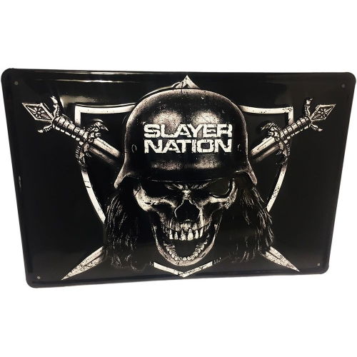 Slayer Nation - Metal Wall Sign - Slayer - Produtos - SLAYER - 4039103997241 - 