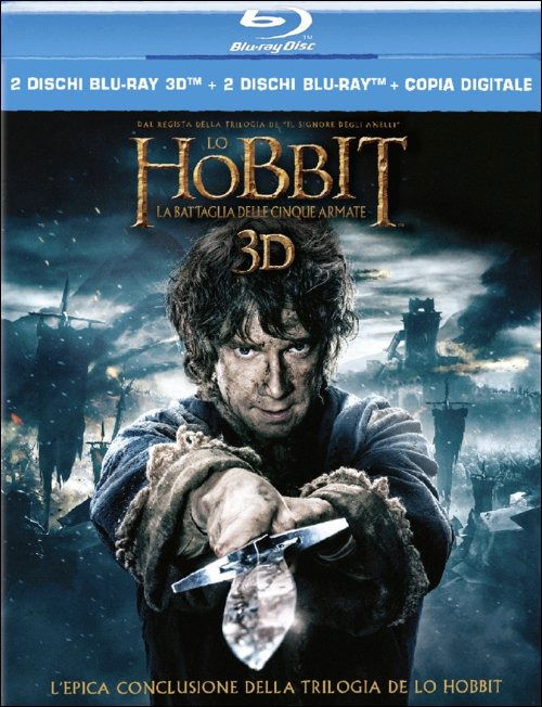 Cover for Richard Armitage,cate Blanchett,orlando Bloom,martin Freeman,evangeline Lilly,ian Mckellen · Lo Hobbit - La Battaglia Delle Cinque Armate 3D (3D Blu-ray) (2015)